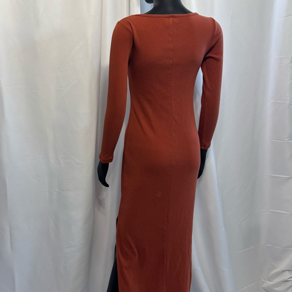 Old Navy Rust Long Sleeve Dress - Picture 7 of 9